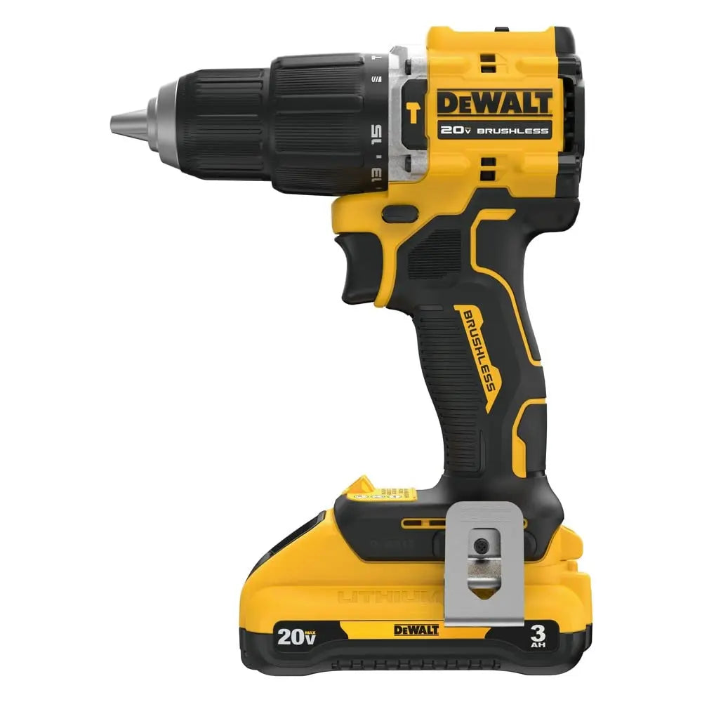 Open Box - DEWALT ATOMIC 20-Volt Lithium-Ion Cordless 1/2 in. Compact Hammer Drill with 3.0Ah Battery, Charger and Bag DEWALTBullseye Deals
