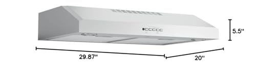 Open Box - GE JVX5300SJSS 300 CFM 30 Inch Wide Under Cabinet Range Hood with Auto Shut Off