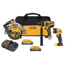 Open Box -  DEWALT 20V MAX Lithium-Ion Cordless 3-Tool Combo Kit with 5.0 Ah Battery and 1.7 Ah Battery DEWALTBullseye Deals