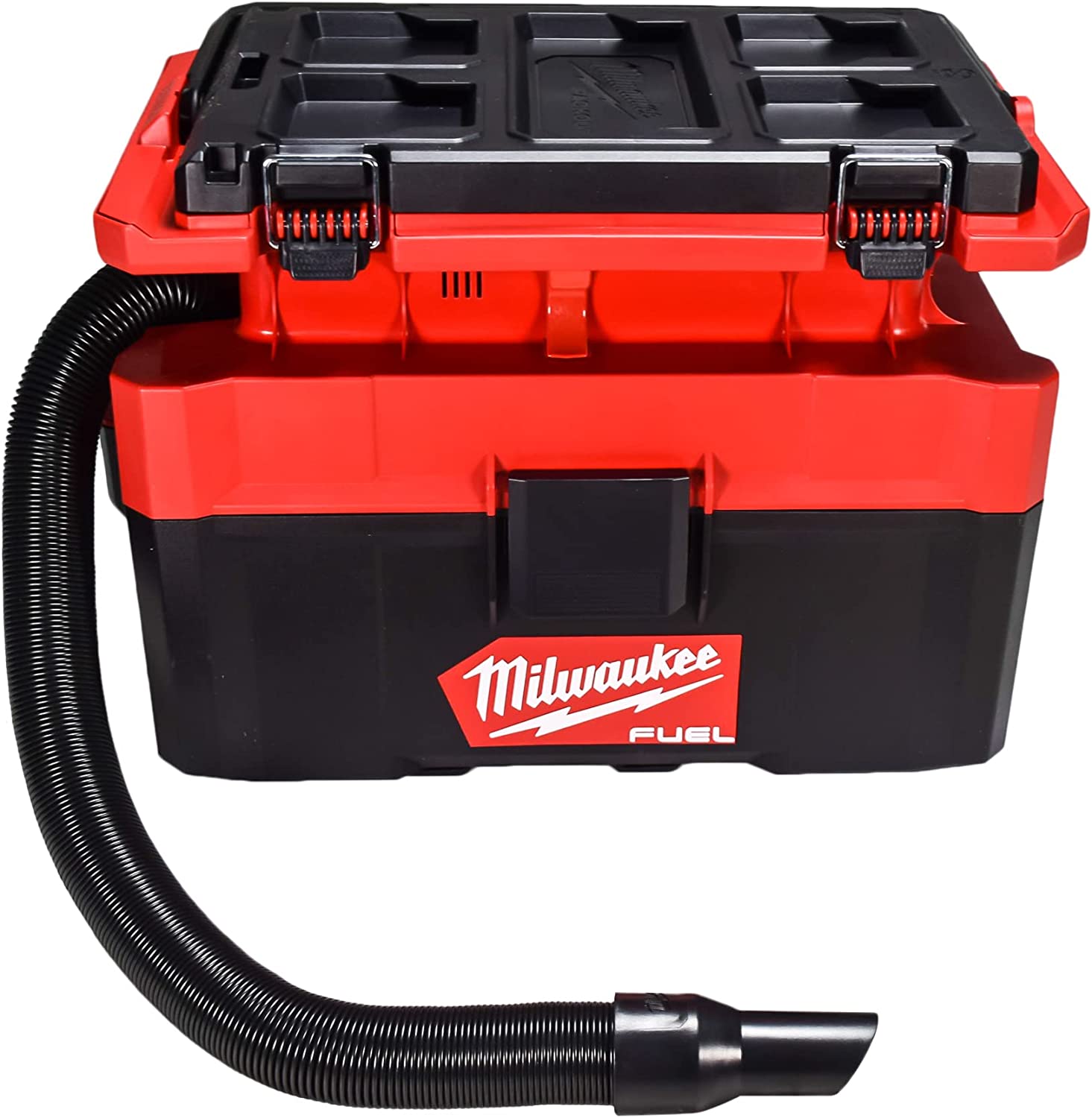 Open Box -  Milwaukee M18 FUEL PACKOUT 18-Volt Lithium-Ion Cordless 2.5 Gal. Wet/Dry Vacuum (Tool-Only), Reds / Pinks MilwaukeeBullseye Deals