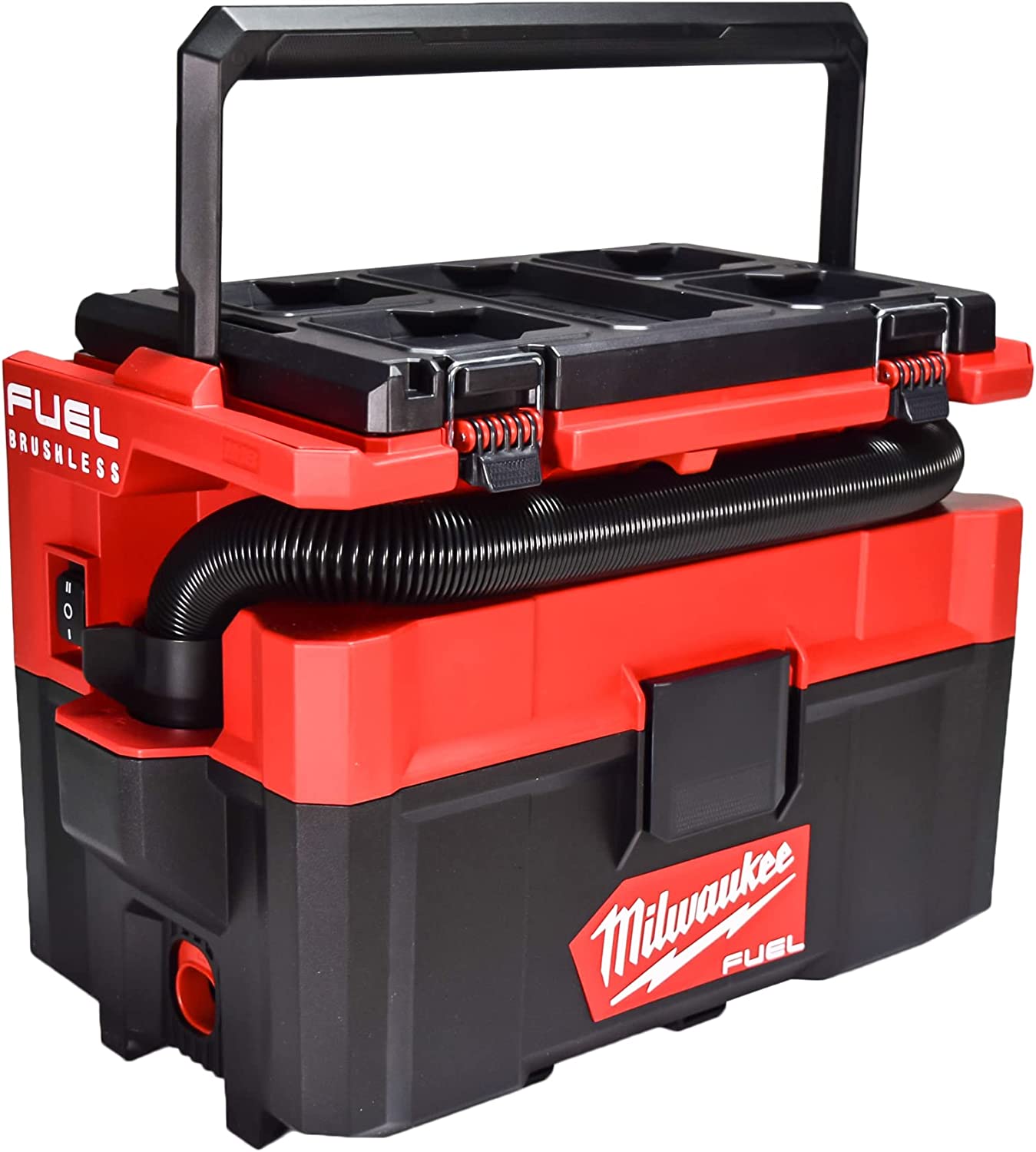 Open Box -  Milwaukee M18 FUEL PACKOUT 18-Volt Lithium-Ion Cordless 2.5 Gal. Wet/Dry Vacuum (Tool-Only), Reds / Pinks MilwaukeeBullseye Deals