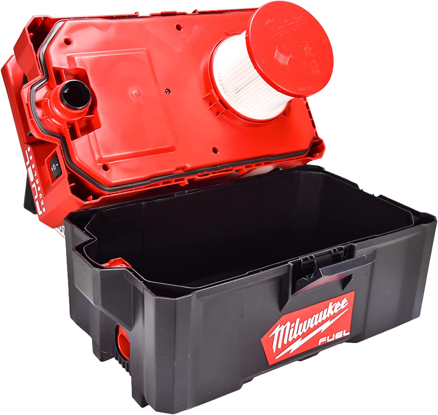 Open Box -  Milwaukee M18 FUEL PACKOUT 18-Volt Lithium-Ion Cordless 2.5 Gal. Wet/Dry Vacuum (Tool-Only), Reds / Pinks MilwaukeeBullseye Deals