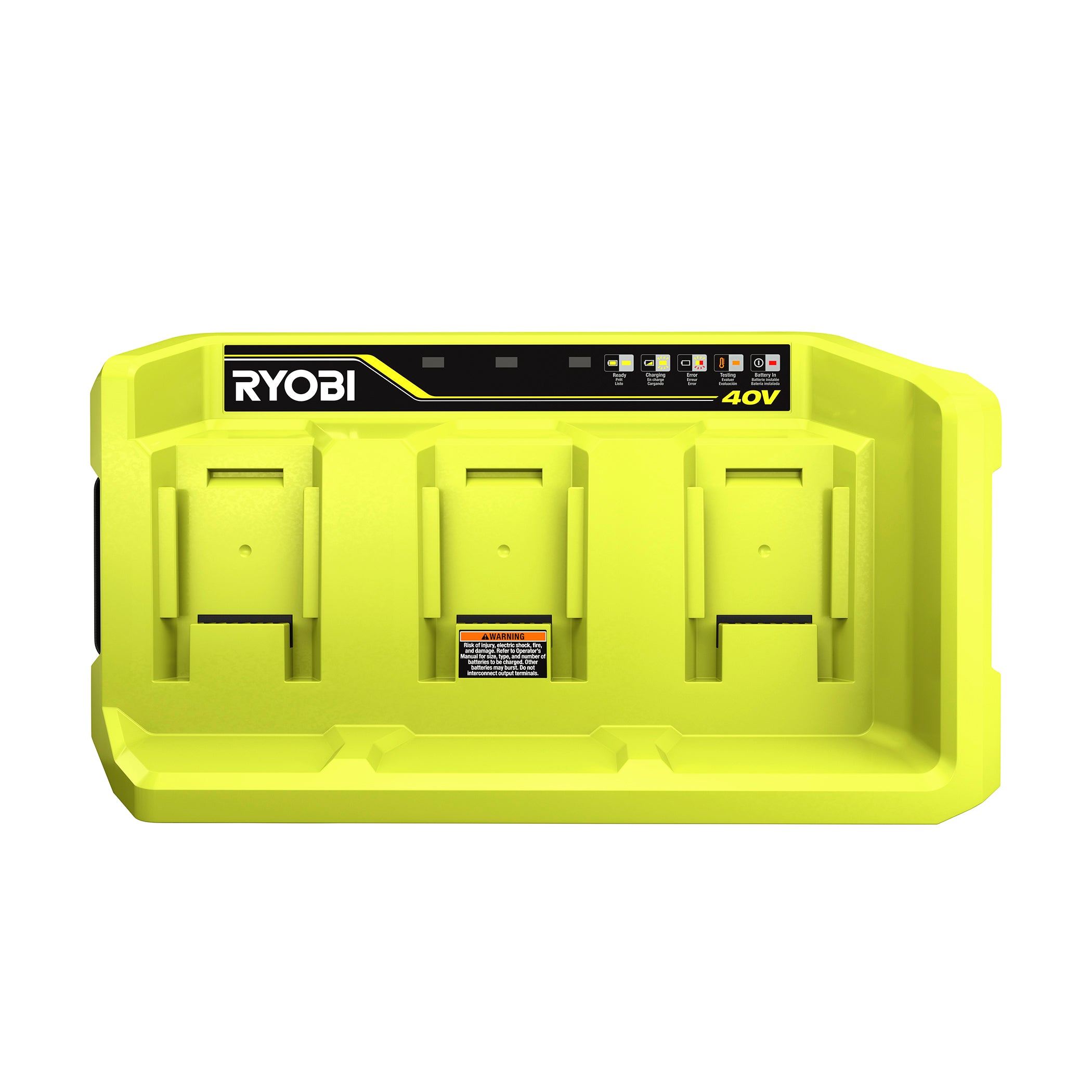 Open Box -  RYOBI 40-Volt Lithium-Ion 3-Port Charger