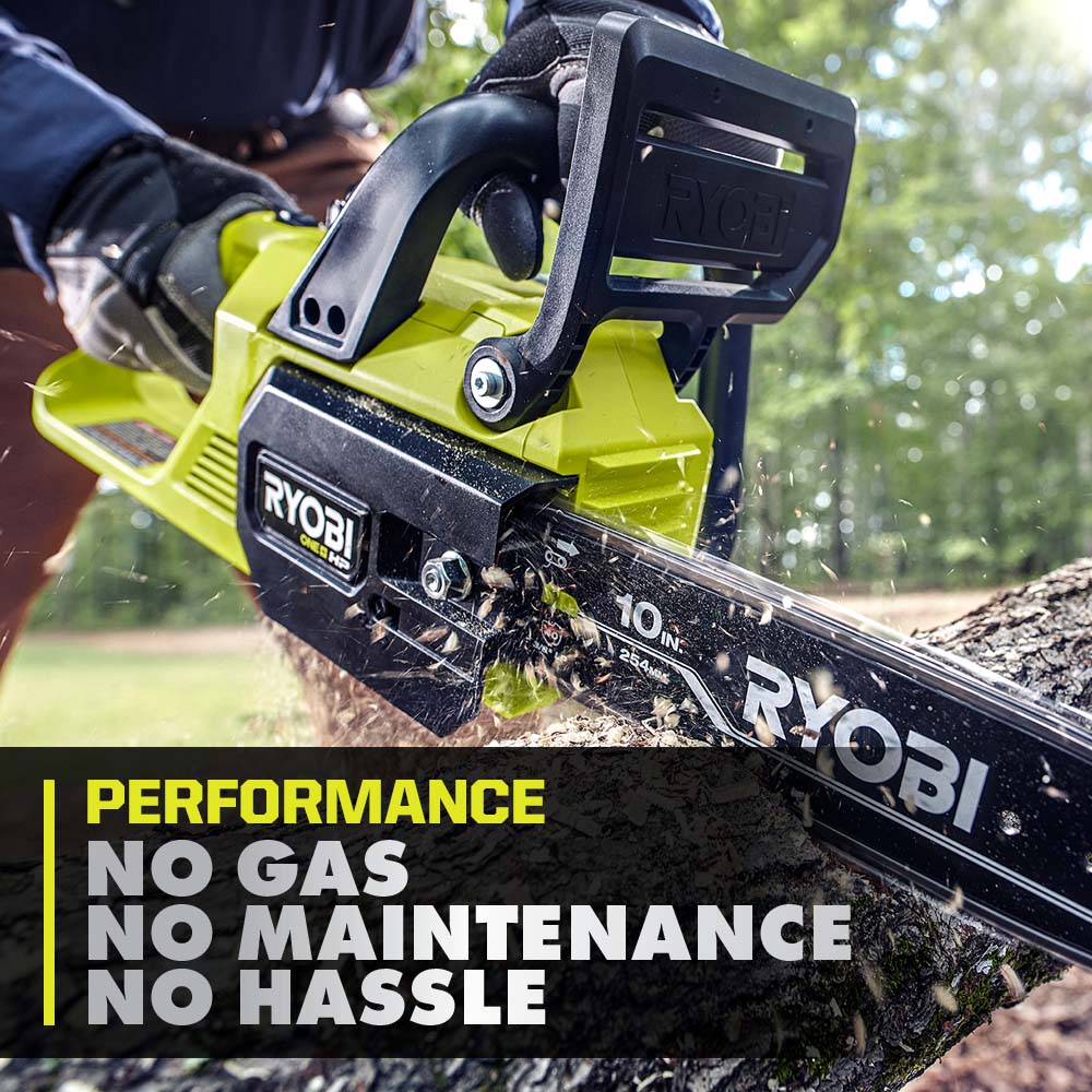 Open Box -  RYOBI ONE+ 10 in. HP 18V Brushless Lithium-Ion Electric Cordless Battery Chainsaw (Tool Only) RYOBIBullseye Deals