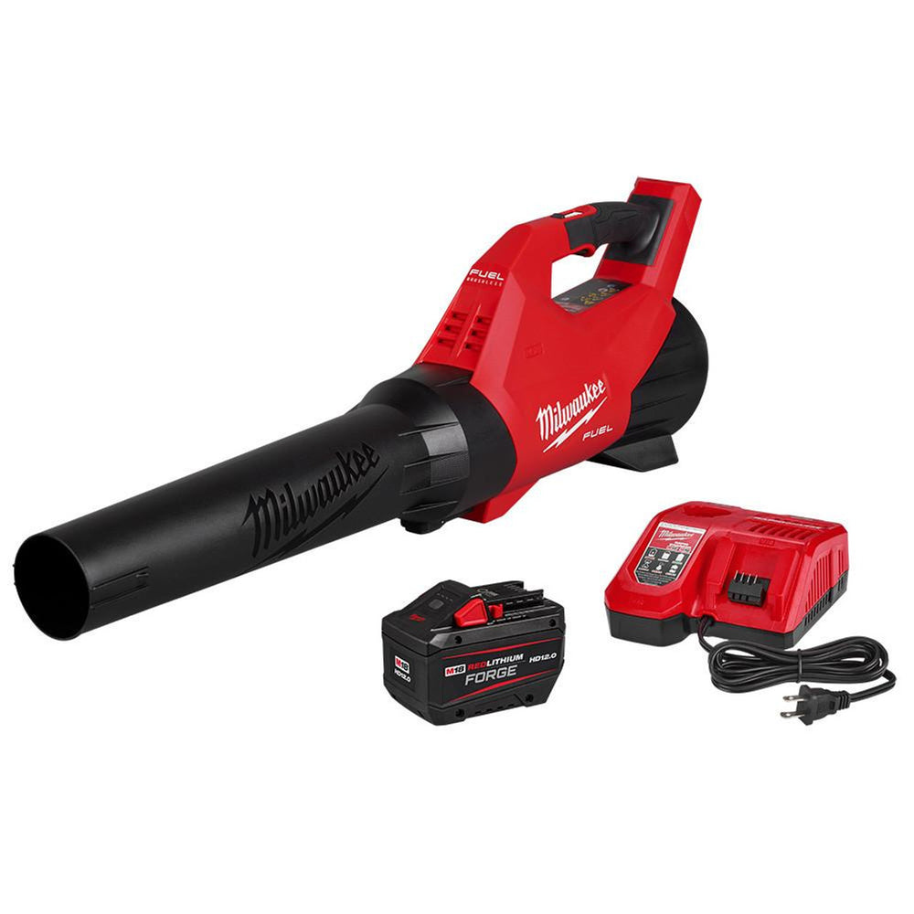 Used - M18 FUEL 120 MPH 500 CFM 18V Brushless Cordless Battery Powered Leaf Blower Kit w/12.0 Ah FORGE Battery & Rapid Charger