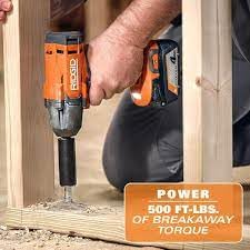 Open Box -  RIDGID 18V Cordless 1/2 in. Impact Wrench Kit with 4.0 Ah Battery and Charger