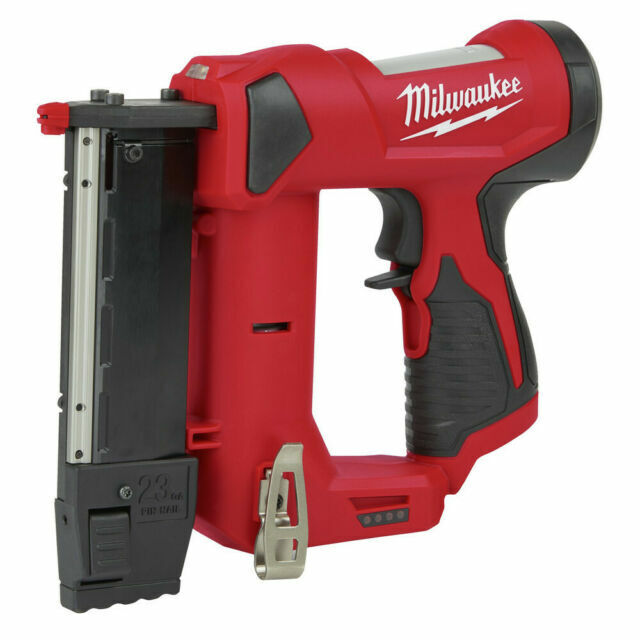 Open Box -  Milwaukee M12 12-Volt 23-Gauge Lithium-Ion Cordless Pin Nailer (Tool-Only)