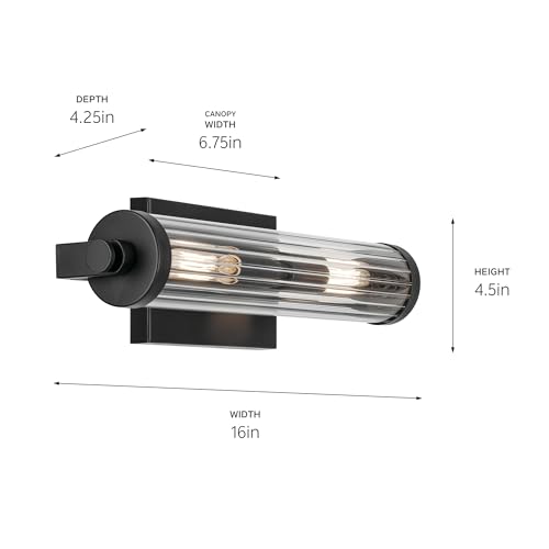 Open Box - Kichler 45648BK - Bathroom Fixtures Indoor Lighting