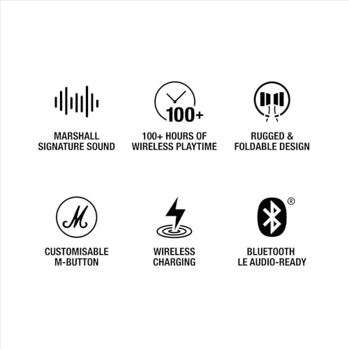 Certified Refurbished - Marshall - Major V Wireless On-Ear Headphones - Black MarshallBullseye Deals