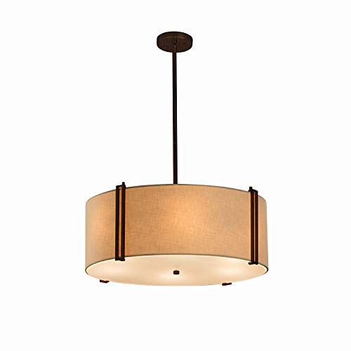 Open Box - Justice Design Group FAB-9512-CREM-DBRZ - Chandeliers Indoor Lighting