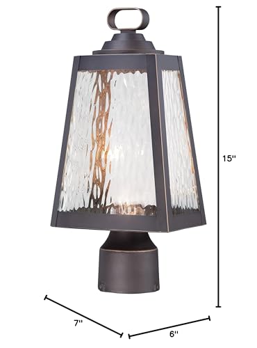 Open Box - The Great Outdoors 73106-143C-L 1 Light LED Post Light from the Talera Collection