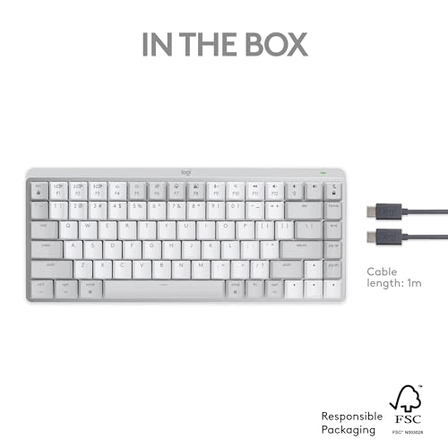 Refurbished - MX Mechanical Mini for Mac Minimalist Wireless Illuminated Keyboard-PALE GREY-US-2.4GHZ/BT-CAN-2 920-010553