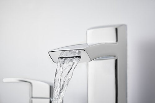 Open Box - Pfister LG49-DF2C Kenzo Widespread Bathroom Faucet with Metal Pop-Up Assembly