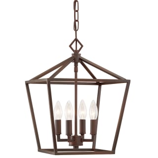 Open Box - Millennium Lighting 3234-RBZ 4 Light 12" Wide Pendant with Cage Frame and Candle Style Lights
