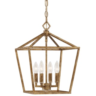 Open Box - Millennium Lighting 3234-VG 4 Light 12" Wide Pendant with Cage Frame and Candle Style Lights