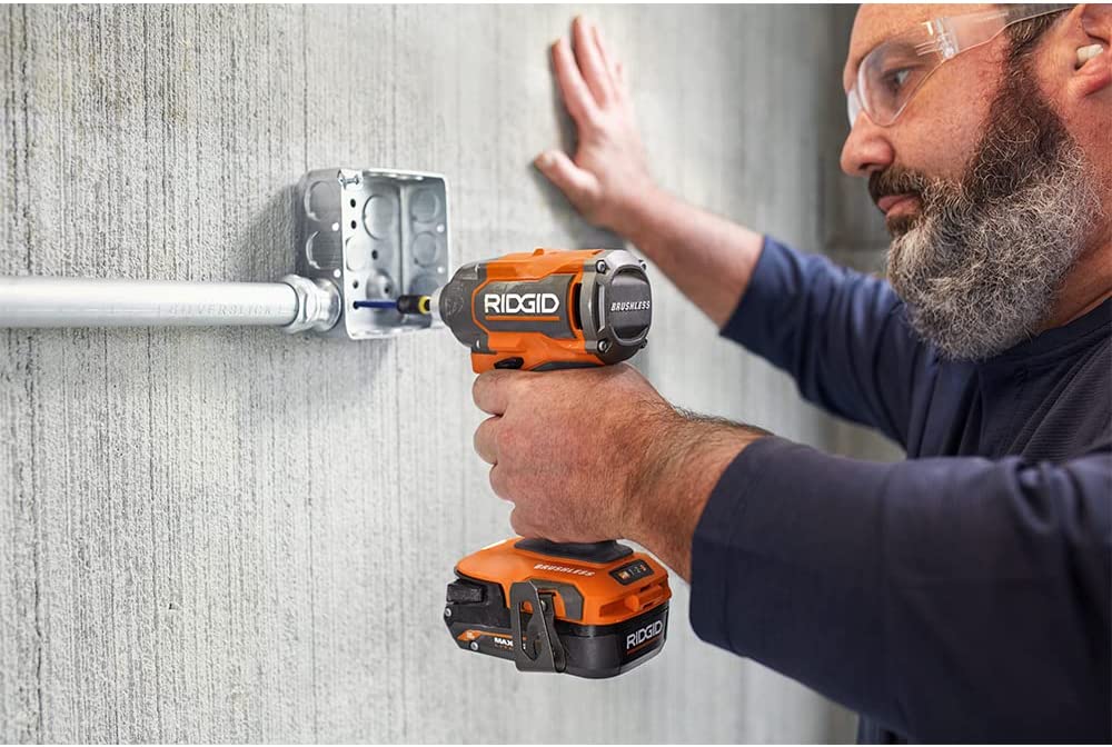 Open Box -  RIDGID 18V Brushless Cordless 3-Speed 1/4 in. Impact Driver (Tool Only)