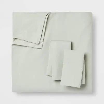 3pc Washed Cotton Sateen Duvet & Sham Set - Threshold ThresholdBullseye Deals