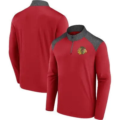 NHL Chicago Blackhawks Men's 1/4 Zip Sweatshirt: Official Team Apparel NHLBullseye Deals