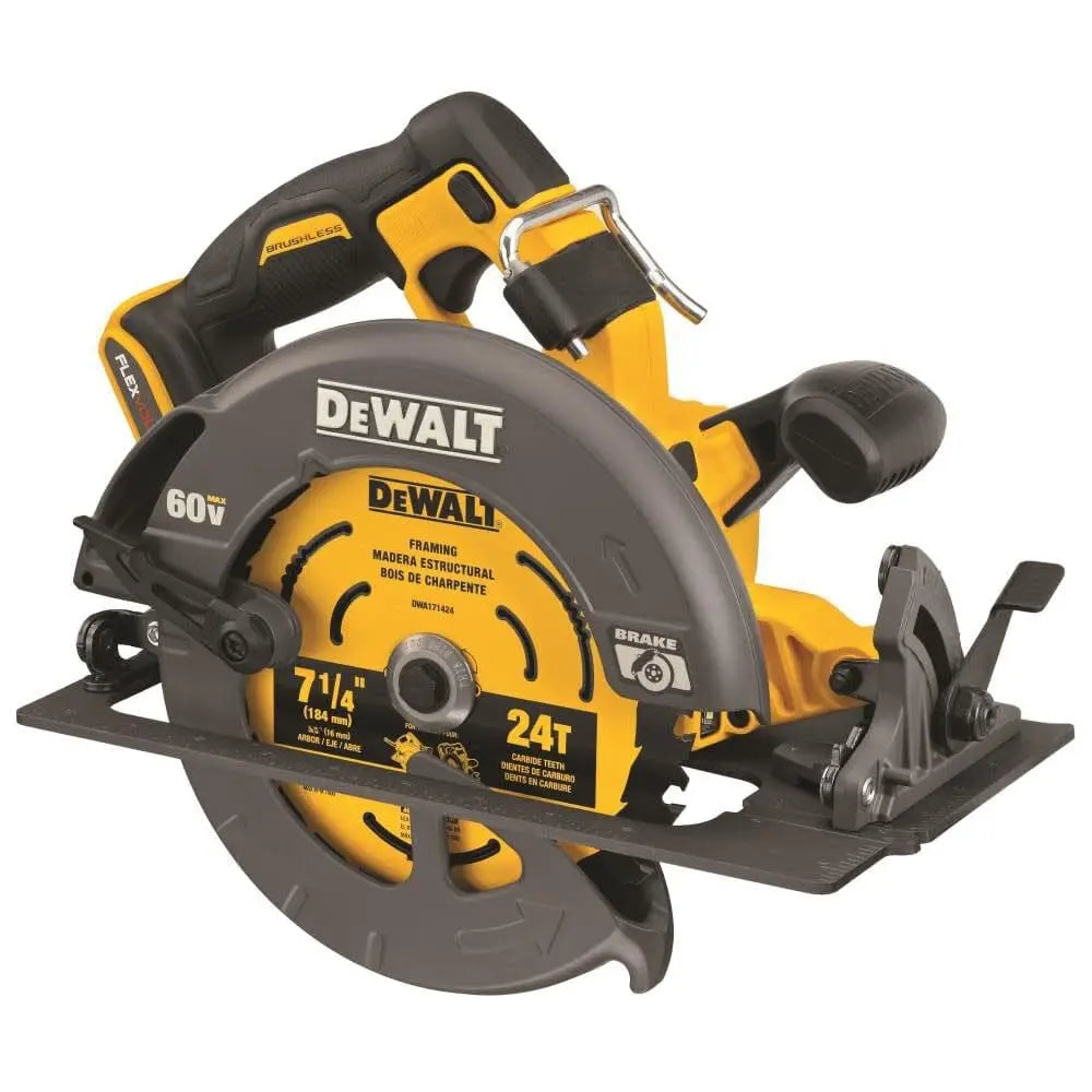 Open Box - DEWALT FLEXVOLT 60-Volt MAX Cordless Brushless 7-1/4 in. Circular Saw with Brake (Tool-Only) DEWALT