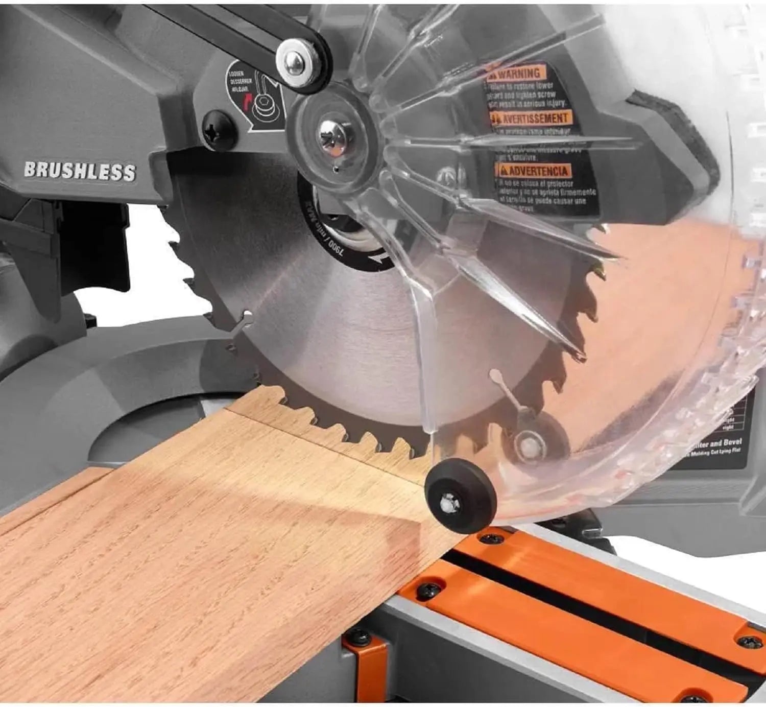 Used - Light Use - RIDGID 18V Brushless 7-1/4 in. Dual Bevel Sliding Miter Saw (Tool Only) - Secondipity