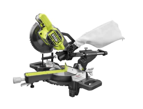 Open Box -  RYOBI ONE+ 18V Cordless 7-1/4 in. Sliding Compound Miter Saw RYOBI