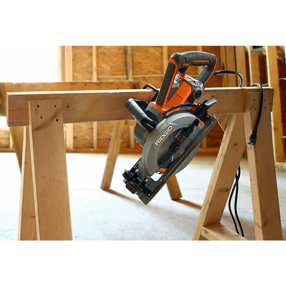 Open Box -  RIDGID THRUCOOL 7-1/4 in. Worm Drive Corded Circular Saw - Secondipity