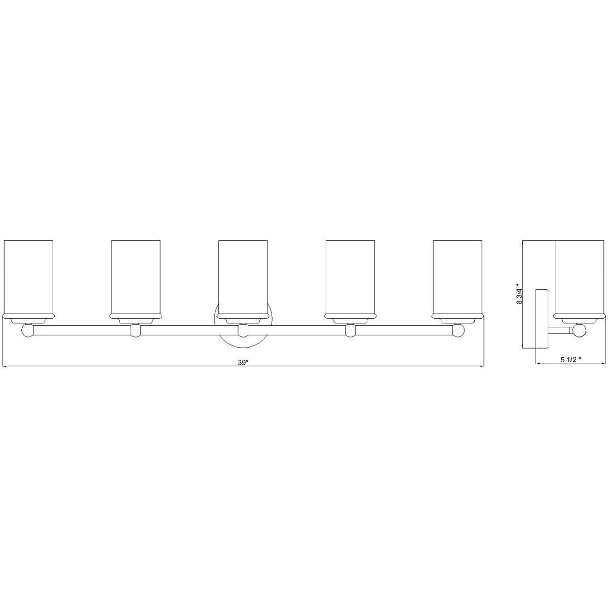 Open Box - Z-Lite 742-5V-MB - Bathroom Fixtures Indoor Lighting