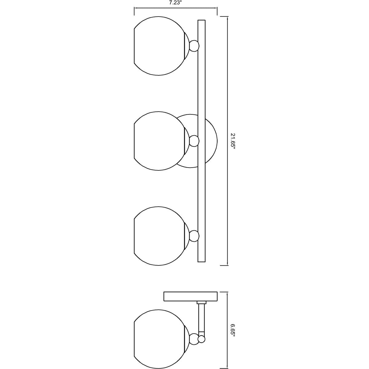 Open Box - Z-Lite 1100-3V-CH - Bathroom Fixtures Indoor Lighting