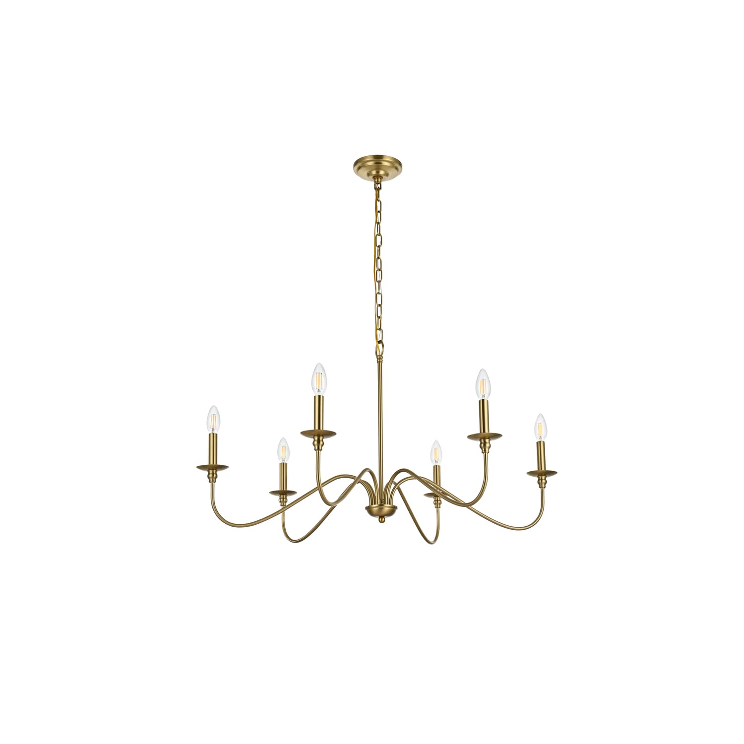 Open Box - Elegant Lighting LD5006D36SG - Chandeliers Indoor Lighting