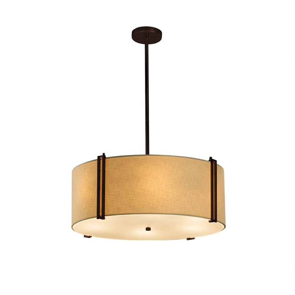 Open Box - Justice Design Group FAB-9512-CREM-DBRZ - Chandeliers Indoor Lighting