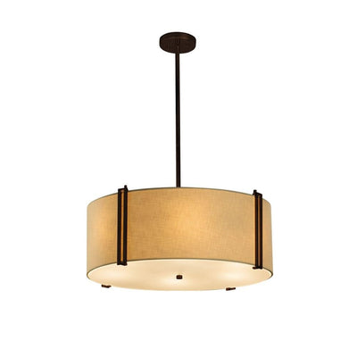 Open Box - Justice Design Group FAB-9512-CREM-DBRZ - Chandeliers Indoor Lighting