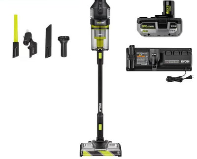 Used - Ryobi ONE+ HP 18V Brushless Cordless Advanced WHISPER Series Stick Vacuum Kit with 4.0 Ah Battery and Charger