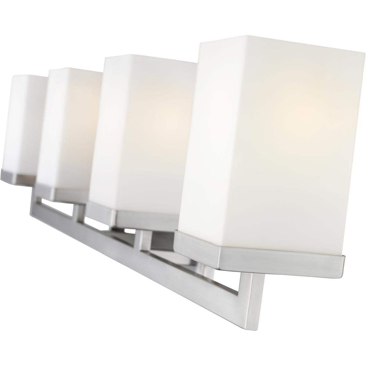 Open Box - Z-Lite 1900-4V Tidal 4 Light Bathroom Vanity Light with Matte Opal Glass Shade