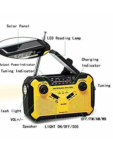 Kaito Voyager Am/fm/sw Radio - Yellow, 17  Height