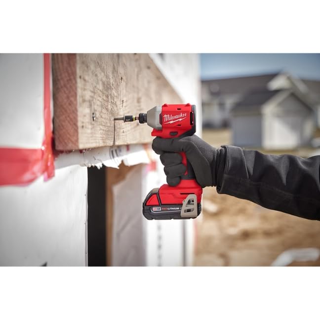 Open Box - Milwaukee M18 18-Volt Lithium-Ion Brushless Cordless Compact Drill/Impact Combo Kit (2-Tool) w/(2) 2.0 Ah Batteries, Charger & Bag MilwaukeeBullseye Deals