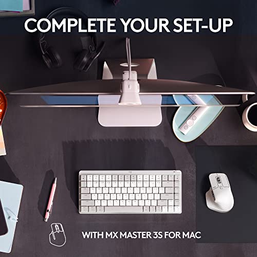 Refurbished - MX Mechanical Mini for Mac Minimalist Wireless Illuminated Keyboard-PALE GREY-US-2.4GHZ/BT-CAN-2 920-010553