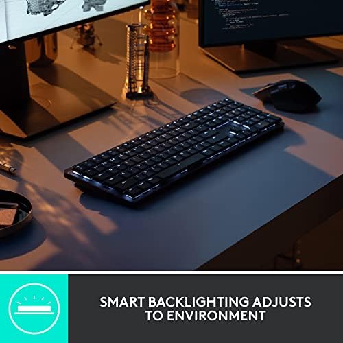 Open Box -  MX Mechanical Wireless Illuminated Performance Keyboard-GRAPHITE-US-2.4GHZ/BT-CLICKY 920-010549