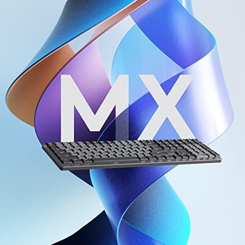 Open Box -  MX Mechanical Wireless Illuminated Performance Keyboard-GRAPHITE-US-2.4GHZ/BT-CLICKY 920-010549