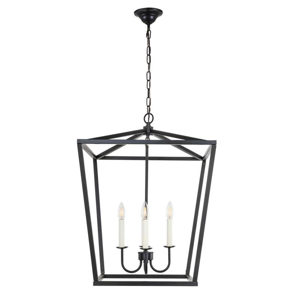 Open Box - Elegant Lighting LD6008D20BK - Chandeliers Indoor Lighting
