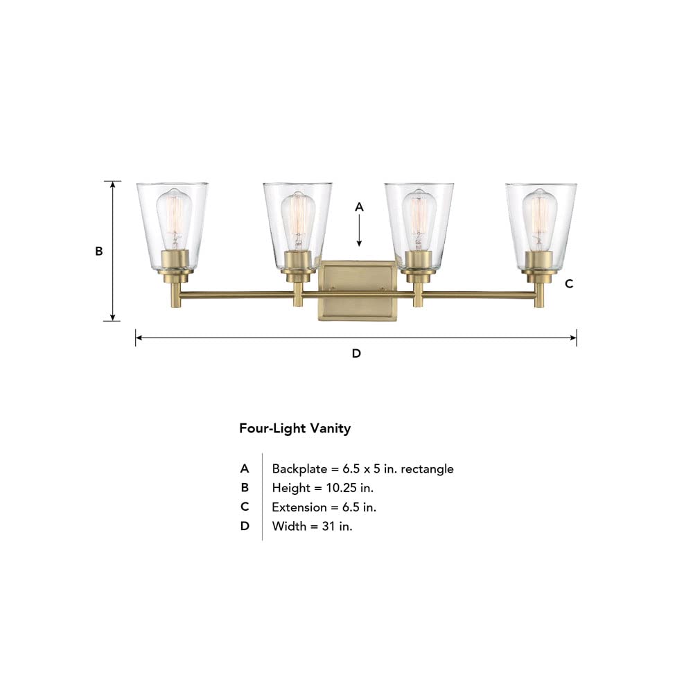 Open Box - Designers Fountain 95704-BG - Bathroom Fixtures Indoor Lighting
