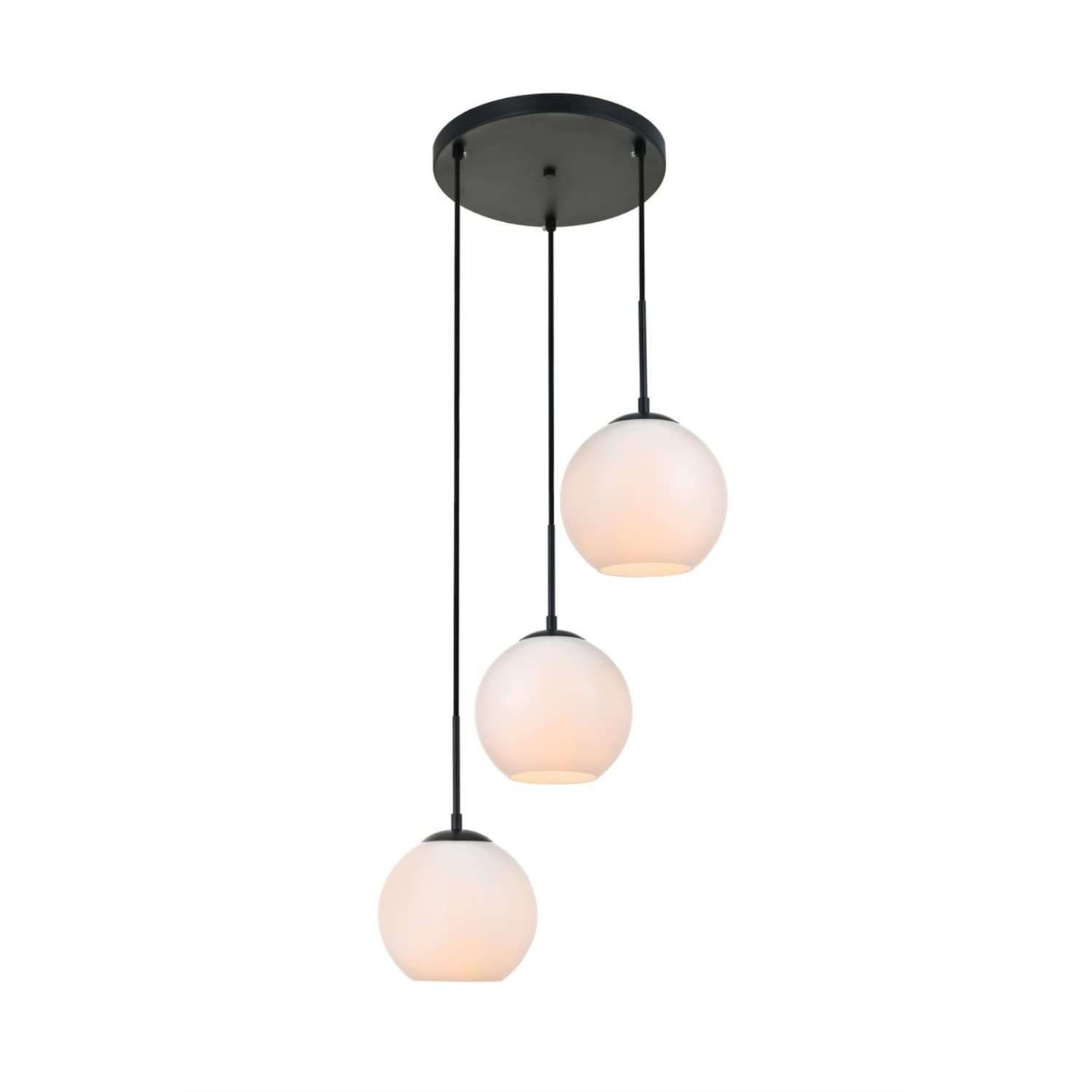 Open Box - Elegant Lighting LD2209BK - Pendants Indoor Lighting
