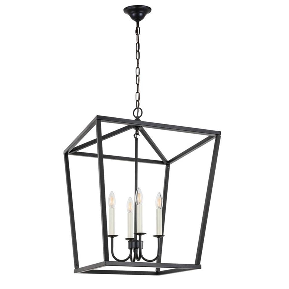 Open Box - Elegant Lighting LD6008D20BK - Chandeliers Indoor Lighting