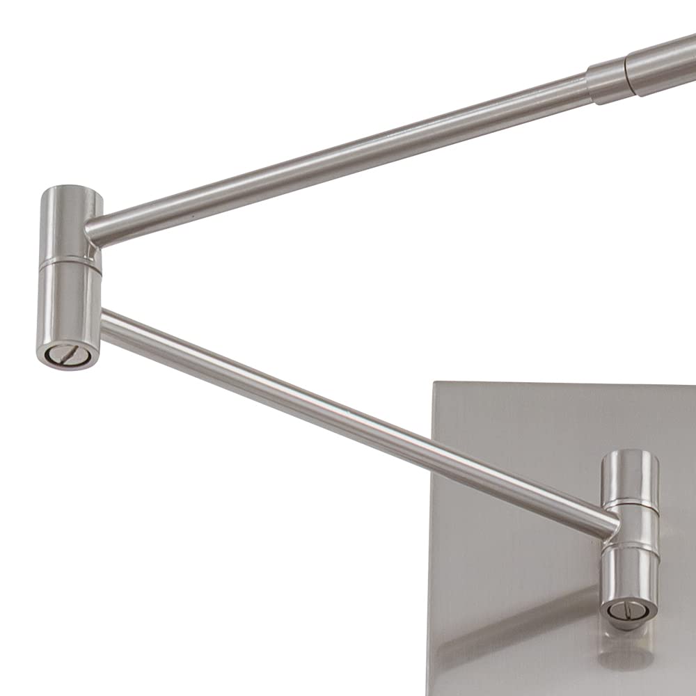 Open Box - Kovacs P4318-084 1 Light 6.25" Height LED Plug In Wall Sconce in Brushed Nickel with Pyramid Shade from the George's Reading Room Collection