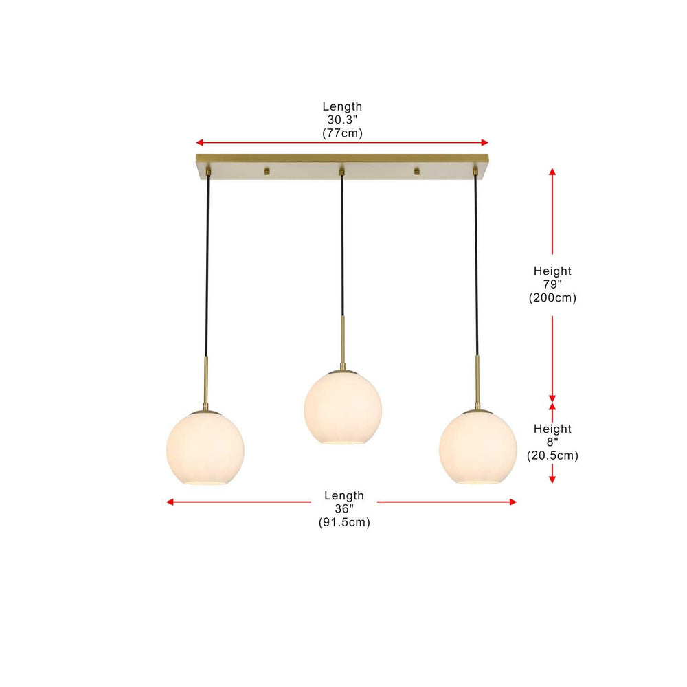 Open Box - Elegant Lighting LD2237SG - Pendants Indoor Lighting