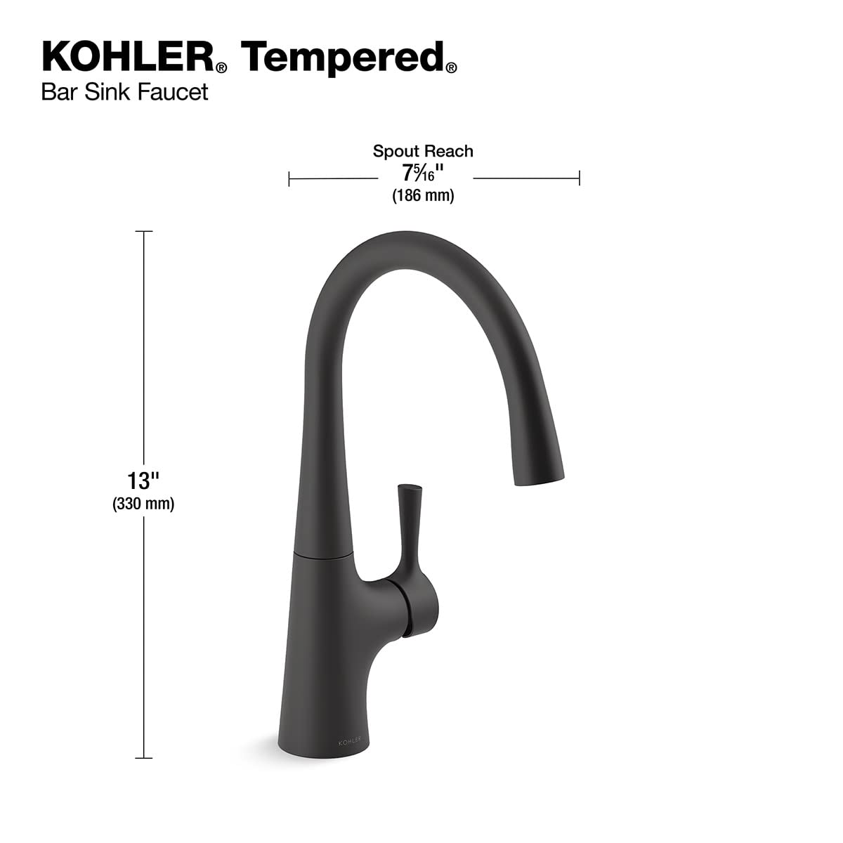 Open Box - Kohler K-24663-2MB - Bar Faucet