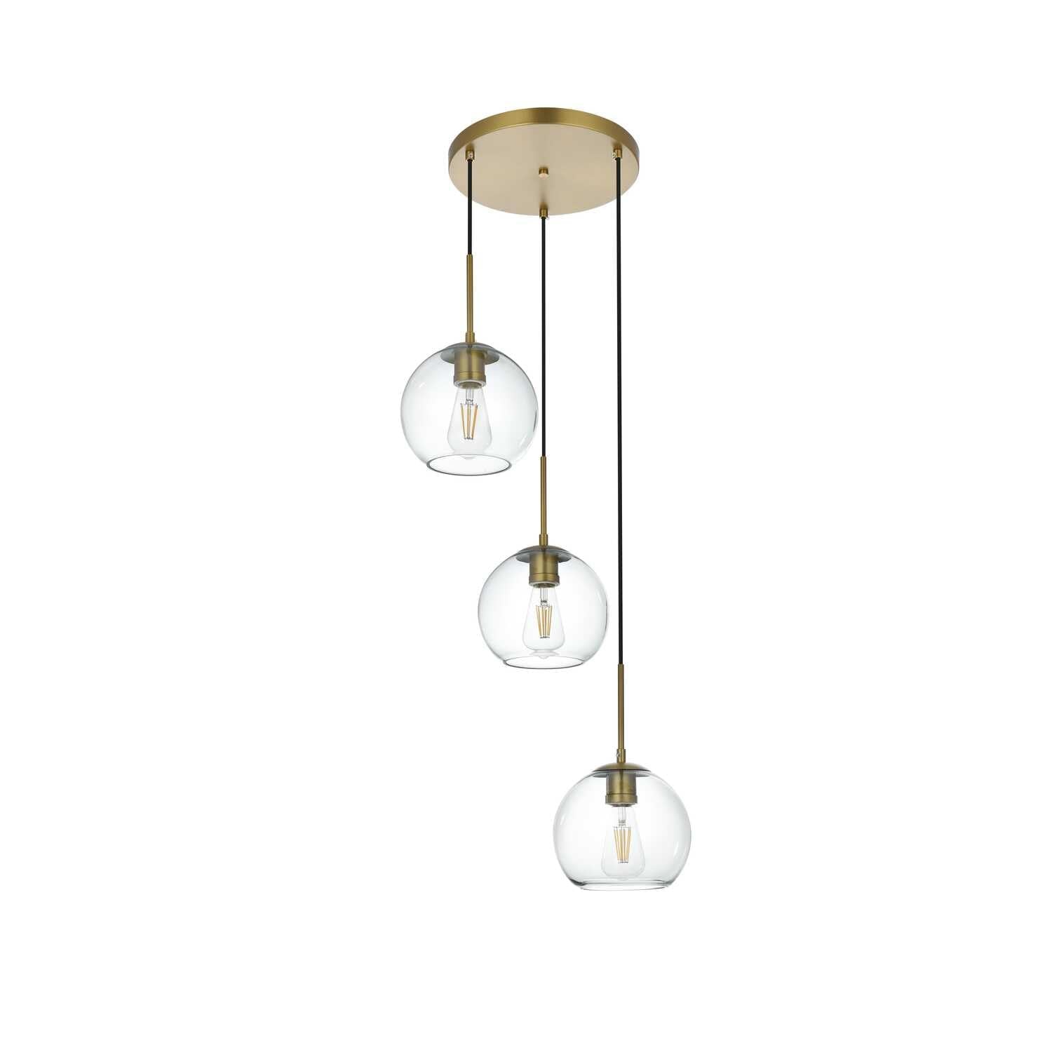 Open Box - Elegant Lighting LD2208SG - Pendants Indoor Lighting