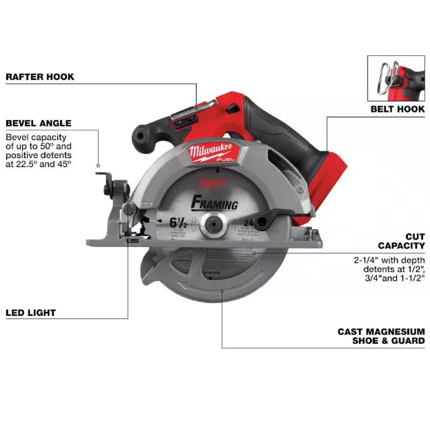 Open Box -  M18 FUEL 18V Lithium-Ion Brushless Cordless 6-1/2 in. Circular Saw (Tool-Only) MilwaukeeBullseye Deals