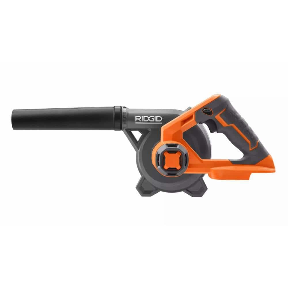 Open Box -  RIDGID 18V Lithium-Ion Cordless Compact Jobsite Blower with Inflator/Deflator Nozzle RIDGIDBullseye Deals