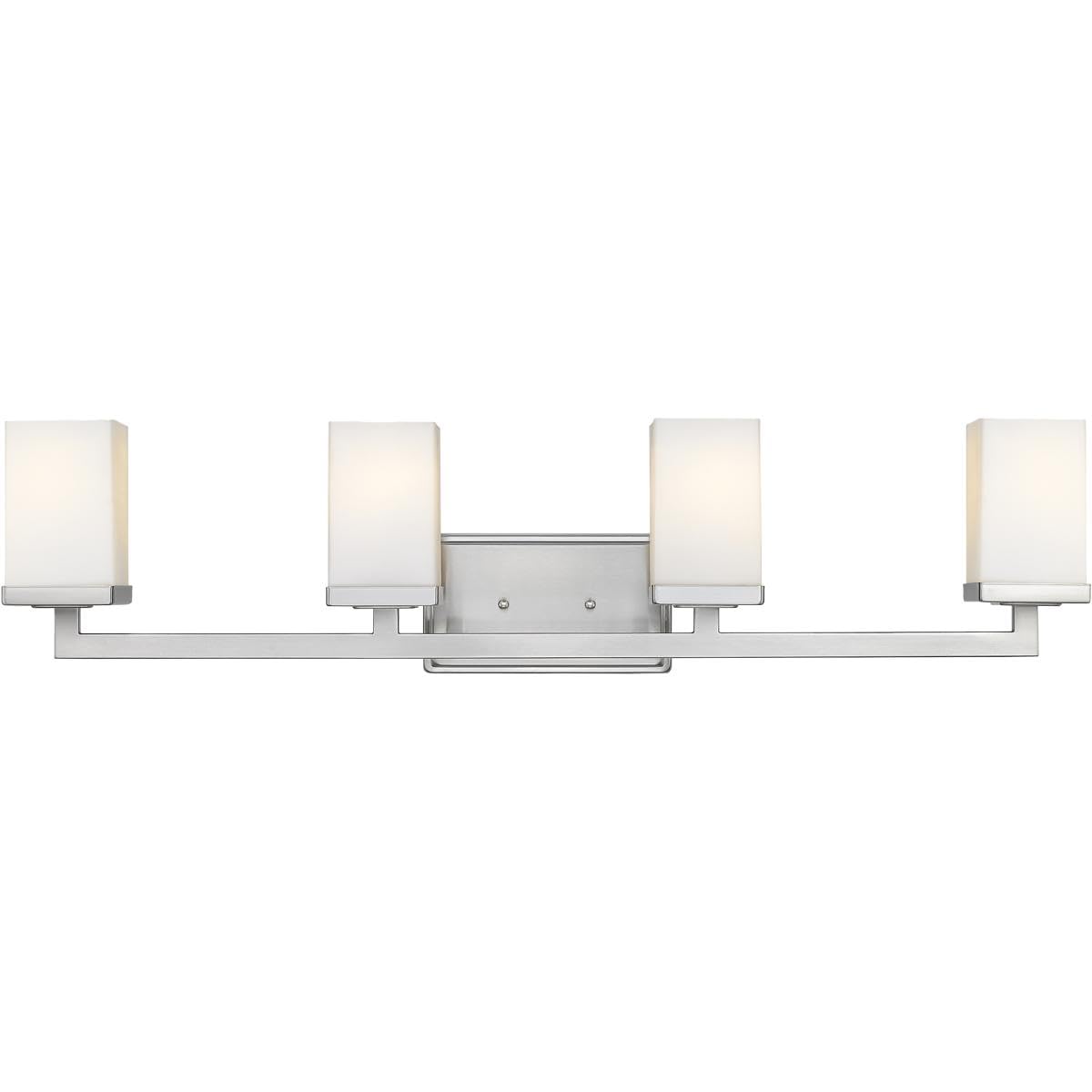 Open Box - Z-Lite 1900-4V Tidal 4 Light Bathroom Vanity Light with Matte Opal Glass Shade