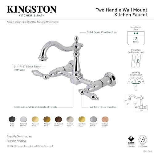 Open Box - Kingston Brass KS1265AL - Kitchen Faucet